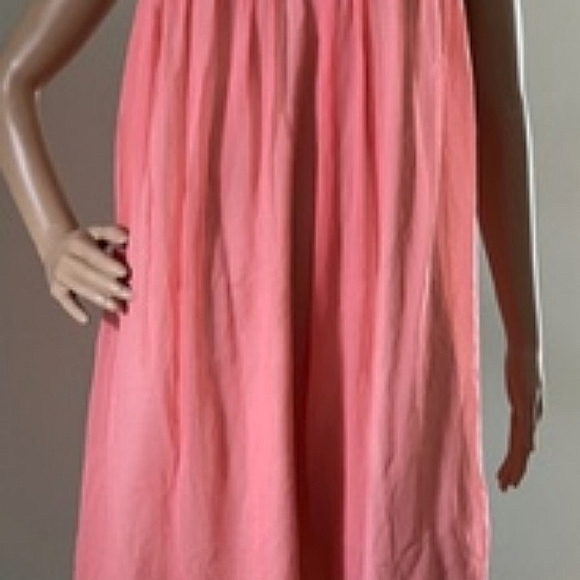 Elizabeth and James Sexy Coral Silk Spaghetti Strap Dress  Size M     NWT - Picture 7 of 13